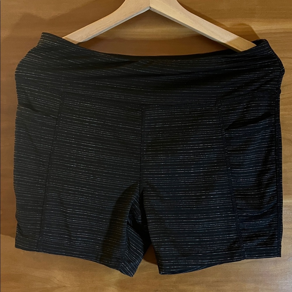 Spalding Women's Black and Gray Athletic Shorts